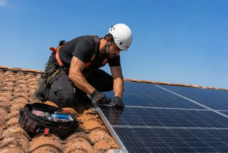 Maintenance et monitoring de panneaux solaires à Saillans