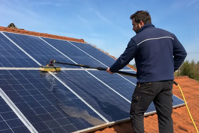 Nettoyage et entretien de panneaux solaires à Saillans